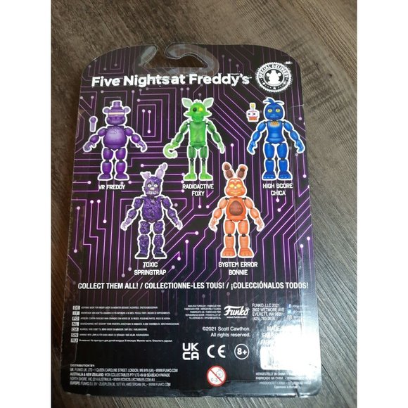 Funko Five Nights at Freddy FNAF LIVEWIRE FREDDY Figure Walmart Exclusive Glows - Picture 2 of 2